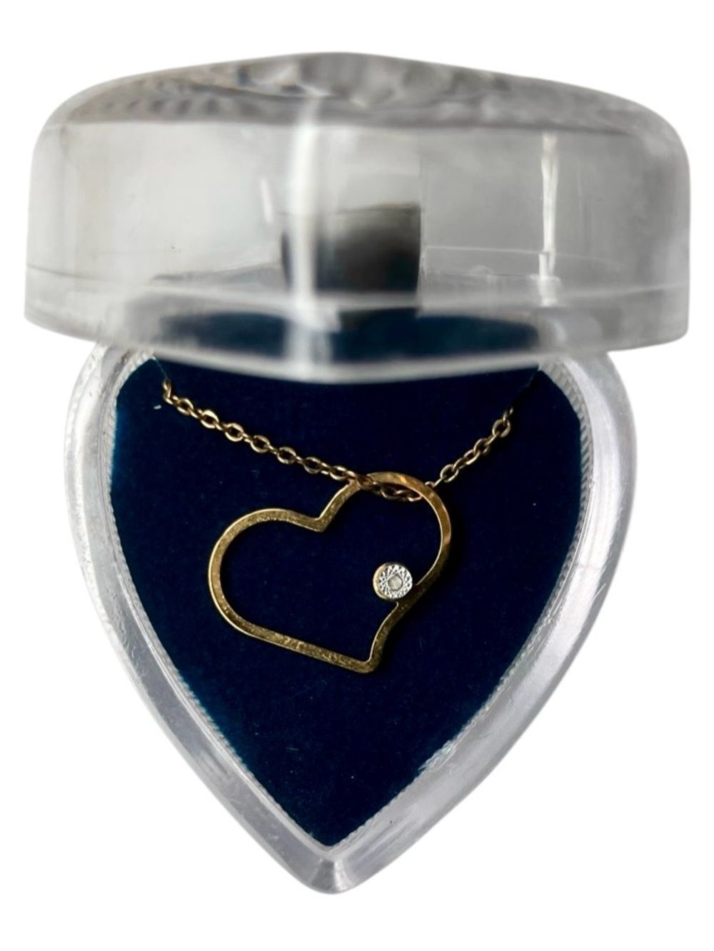 Gold Tone Sweetheart Necklace